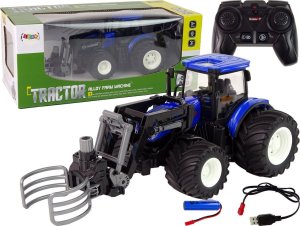 LeanToys Traktor Zdalnie Sterowany z Chwytnikiem Niebieski 1