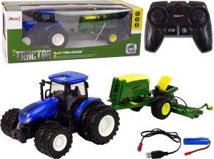 LeanToys Traktor zdalnie sterowany w skali 1:24 z akcesoriami 1