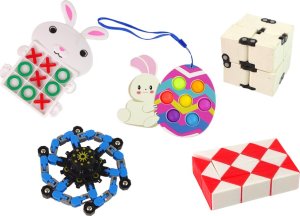 LeanToys Zestaw Zabawek Wielkanocnych Fidget Toys Antystresowe 36 Elementów 3
