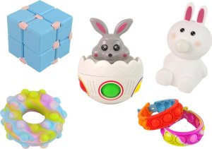 LeanToys Zestaw Zabawek Wielkanoc Fidget Toys Pisanki Dekoracja 3