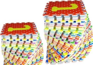 LeanToys Puzzle Piankowe Kolorowe Alfabet i Cyferki 36 elementów 7