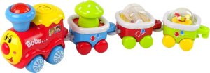 LeanToys Kolorowy Edukacyjny Pociąg Dla Malucha Światło Dźwięk Lokomotywa 3