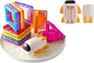 LeanToys Magnetyczne Klocki Konstrukcyjne Podniebny Tor 29 Elementów 3