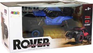 LeanToys Auto RC Zdalnie Sterowane 1:16 Czarne Niebieskie 7