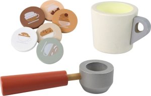 LeanToys Drewniany Ekspres Do Kawy Zabawka Filiżanka 4