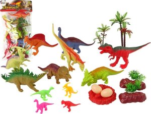 LeanToys Zestaw Figurek Dinozaurów z Akcesoriami 21 Sztuk 1