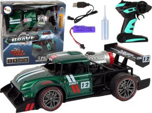 LeanToys Auto Zdalnie Sterowane Sportowe R/C 1:16 Zielone Para Wodna 1