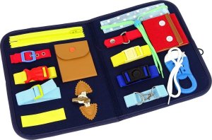 LeanToys Walizka Tablica Manipulacyjna Sensoryczna Dla Malucha (15195) 2