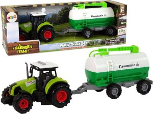 LeanToys Traktor dla Dzieci z Przyczepką Cysterna Autko Farma 1