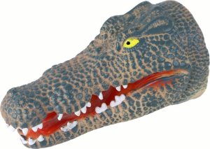 LeanToys Pacynka na Rękę Krokodyl Zwierzątko Szary 2