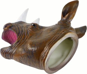 LeanToys Pacynka na Rękę Nosorożec Zwierzątko Brązowy 4