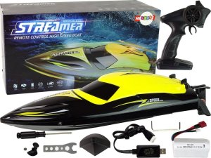 LeanToys Motorówka R/C 2,4G Żółta 35 KM/H 1