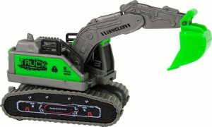 LeanToys Pojazd Budowlany Koparka Zielona Napęd Frykcyjny 2