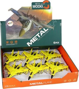LeanToys Samolot myśliwski 1:72 Żółty 5