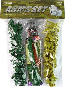 LeanToys Zestaw Żołnierzyków Militarny 51 Elementów Zielony 5