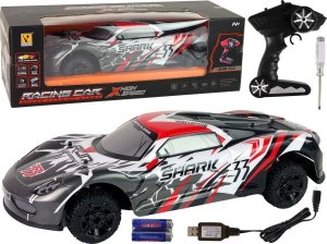 LeanToys Auto Sportowe R/C 1:8 Szary Biały 1