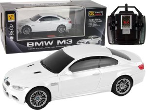 LeanToys Auto R/C BMW M3 Pilot Światła 1:28 Białe 1