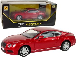 LeanToys Samochód Bentley 1:24 Napęd Frykcyjny Czerwony 1