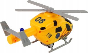 LeanToys Helikopter Ratunkowy Ambulans Żółty Dźwięk Światła Śmigła 3