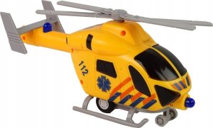 LeanToys Helikopter Ratunkowy Ambulans Żółty Dźwięk Światła Śmigła 4