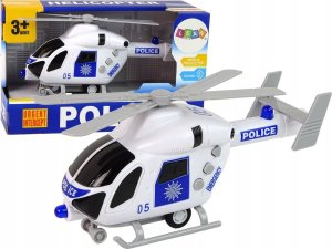 LeanToys Helikopter Policyjny Biały Dźwięk Światła Śmigła 1