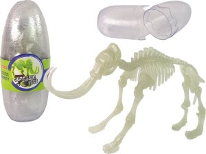 LeanToys Świecący W Ciemności Szkielet 3D Dinozaury Mamut w Jajku 2