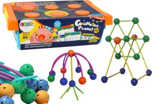 LeanToys Klocki Konstrukcyjne Geometric Planet 84 el. 1