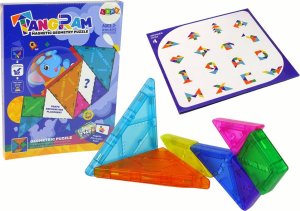 LeanToys Układanka Tangram 7 Magnetycznych Klocków 1