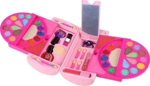 LeanToys Zestaw do Makijażu w Kuferku Akcesoria Różowy 3