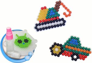 LeanToys Zestaw Koralików Wodnych DIY Magiczne Koraliki 8 Kolorów Pojazdy Budowlane 3