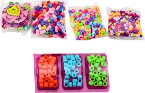 LeanToys Zestaw Koralików W Słoiku Do Tworzenia Biżuterii 3w1 2