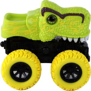 LeanToys Pojazd Terenowy Pchacz  Tyranozaur Rex Gumowe Koła Zielony 4