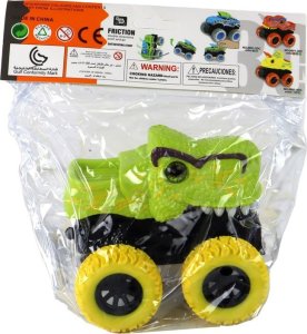 LeanToys Pojazd Terenowy Pchacz  Tyranozaur Rex Gumowe Koła Zielony 6
