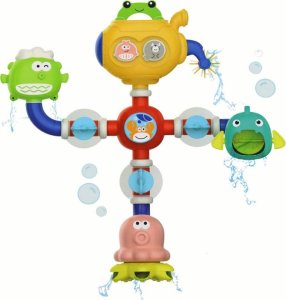 LeanToys Zabawka Wodna Do Kąpieli Przelewowa Robot Przyssawki 3