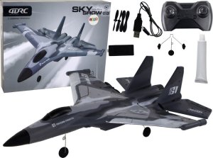 LeanToys Samolot R/C 4D-G1 Światła Szary 1
