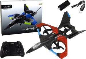 LeanToys Quadcopter RC Myśliwiec Samolot Zdalnie Sterowany Czerwony 1