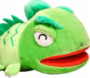 LeanToys Pluszowa Maskotka Smok Zielony Pacynka 30 cm 2