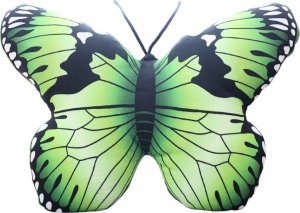 LeanToys Maskotka Pluszowy Motyl Zielony Poduszka 50 x 40 cm 1