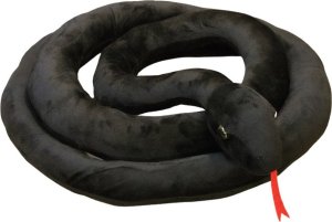 LeanToys Maskotka Pluszowa Wąż Czarny 110 cm 1