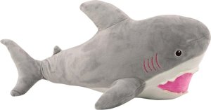 LeanToys Pluszowy Rekin Maskotka Przytulanka 50cm Siwy 2
