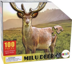 LeanToys Puzzle 100 Elementów Motyw Jelenia Zwierzęta Leśne 1