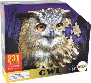 LeanToys Puzzle 232 Elementy Motyw Sowy Zwierzęta Ptaki 1