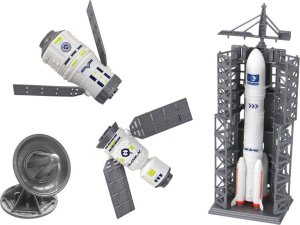 LeanToys Zestaw Kosmiczny Misja Kosmiczna Rakieta Statek Kosmiczny 8 ele. 2
