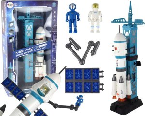 LeanToys Zabawka Misja Kosmiczna Rakieta Astronauci Wyrzutnia 15 Elementów 1