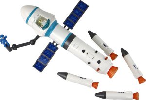 LeanToys Zabawka Misja Kosmiczna Rakieta Astronauci Wyrzutnia 15 Elementów 4