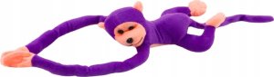 LeanToys Maskotka Pluszowa Małpka z Dźwiękiem Fioletowa 60 cm 2