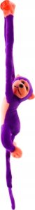LeanToys Maskotka Pluszowa Małpka z Dźwiękiem Fioletowa 80 cm 4