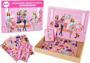 LeanToys Zestaw Edukacyjnych Puzzli Magnetycznych Motyw Lalki 1