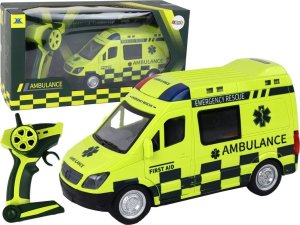 LeanToys Zdalnie Sterowany Żółty Ambulans Ze Światłami 1