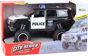 LeanToys Pojazd Terenowy Raptor Policja Czarny Otwierane Drzwi Dźwięk Światła 4